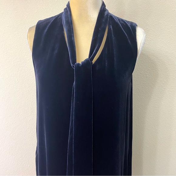 Lafayette 148 Ronan Velvet Tie Shift Dress - Picture 4 of 9